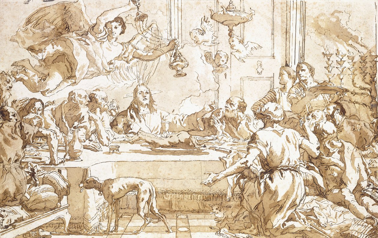 Son Akşam Yemeği, by Giovanni Domenico Tiepolo