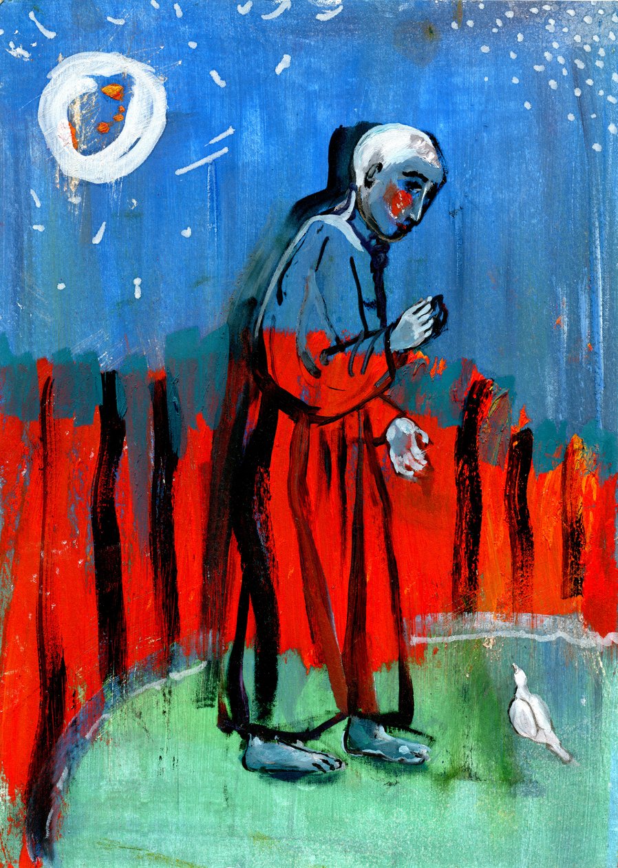 Kuşları Beslemek. Giotto