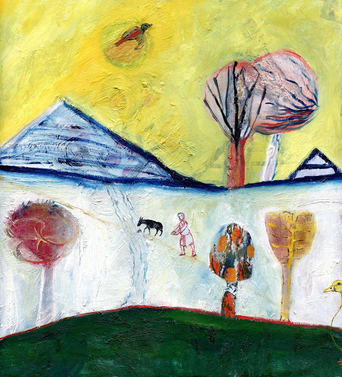 Ördeğim, 2004, (kağıt üzerine yağlı boya) by Gigi Sudbury