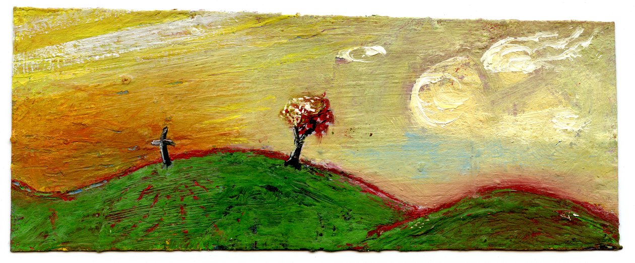 Ağaç ve Haç, Gün Batımı, 2003 by Gigi Sudbury