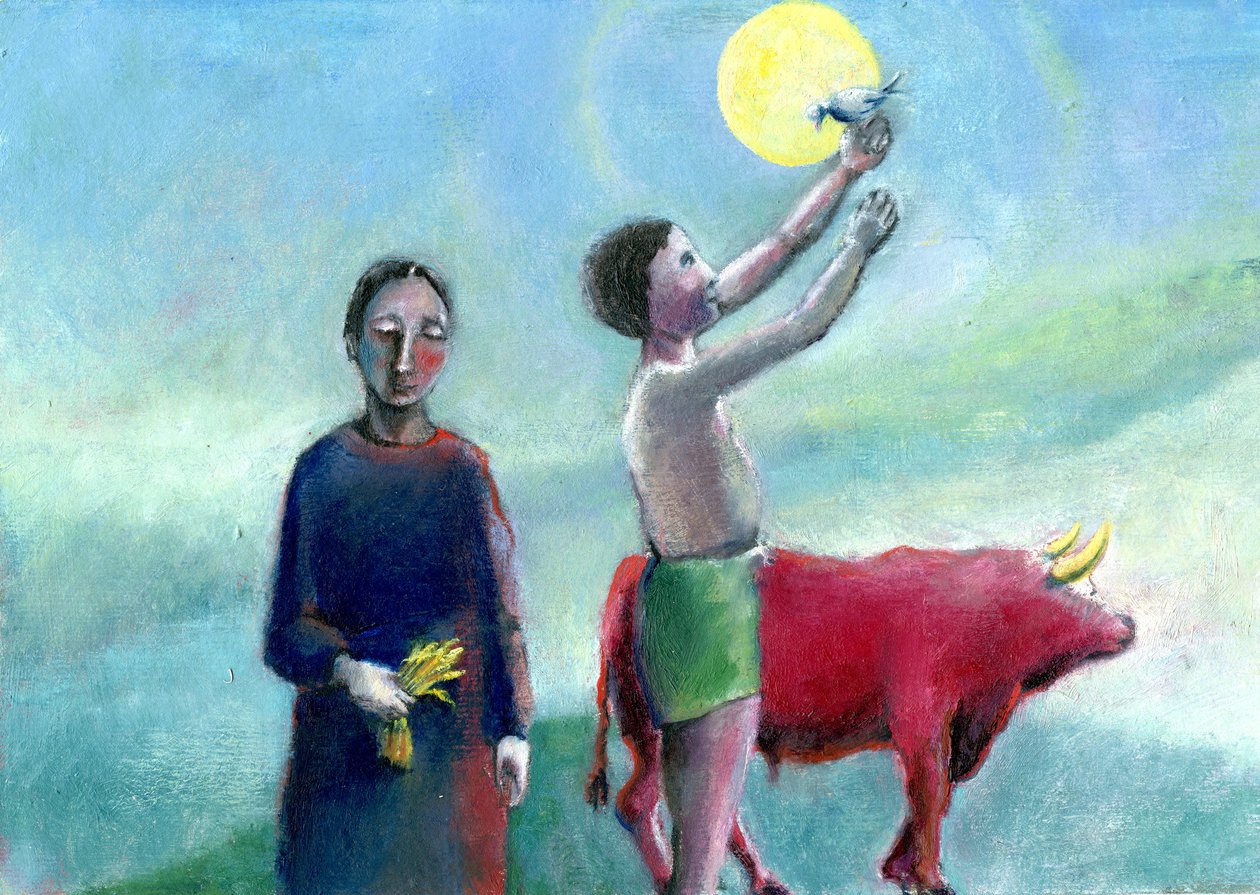 İyi Bir Hasat, 2004, (kağıt üzerine yağlı boya) by Gigi Sudbury