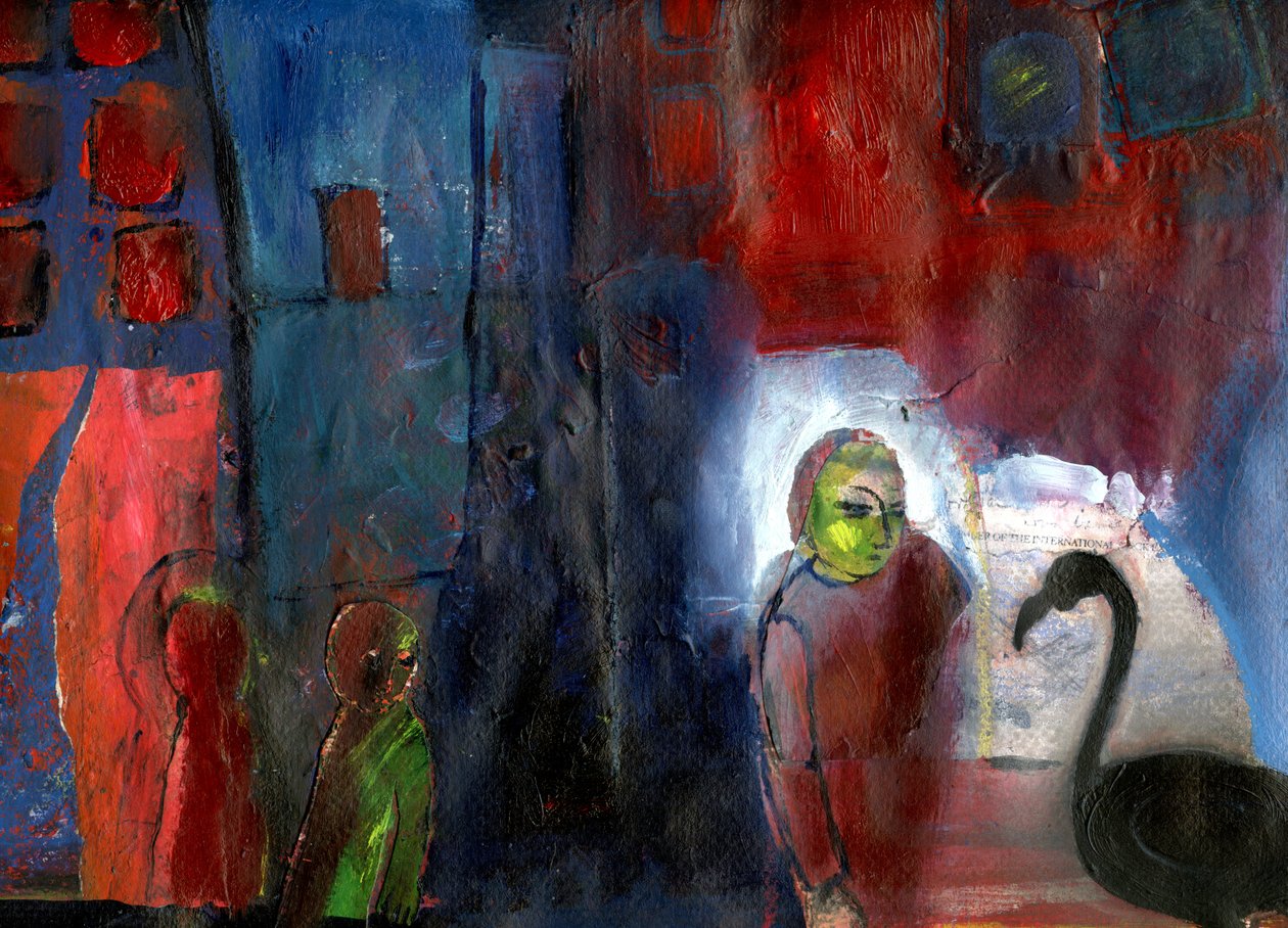 Siyah Flamingo, 2016, by Gigi Sudbury