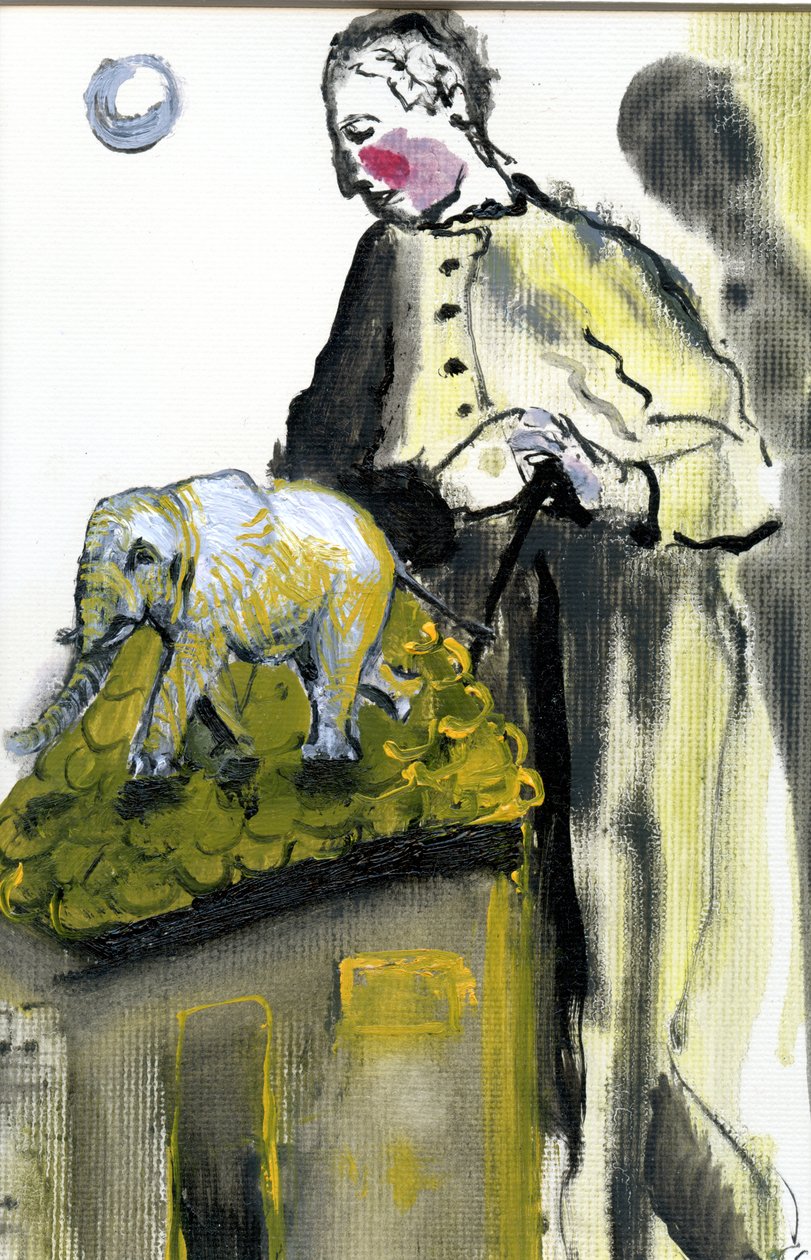 Hep Böyleydi, 2017, (kağıt üzeri yağlı boya) by Gigi Sudbury