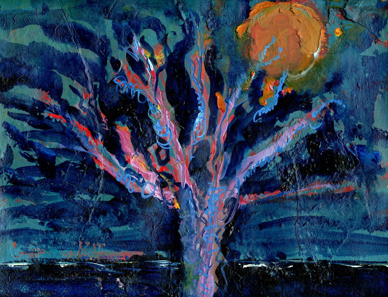 Ağaç ve Çilek Ay, 2016, by Gigi Sudbury