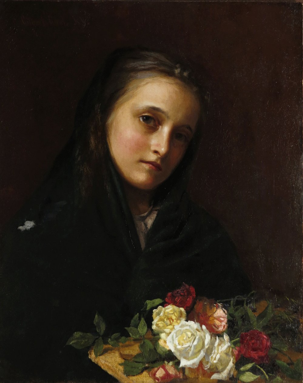 Çiçekli Kız by Gilbert Gaul