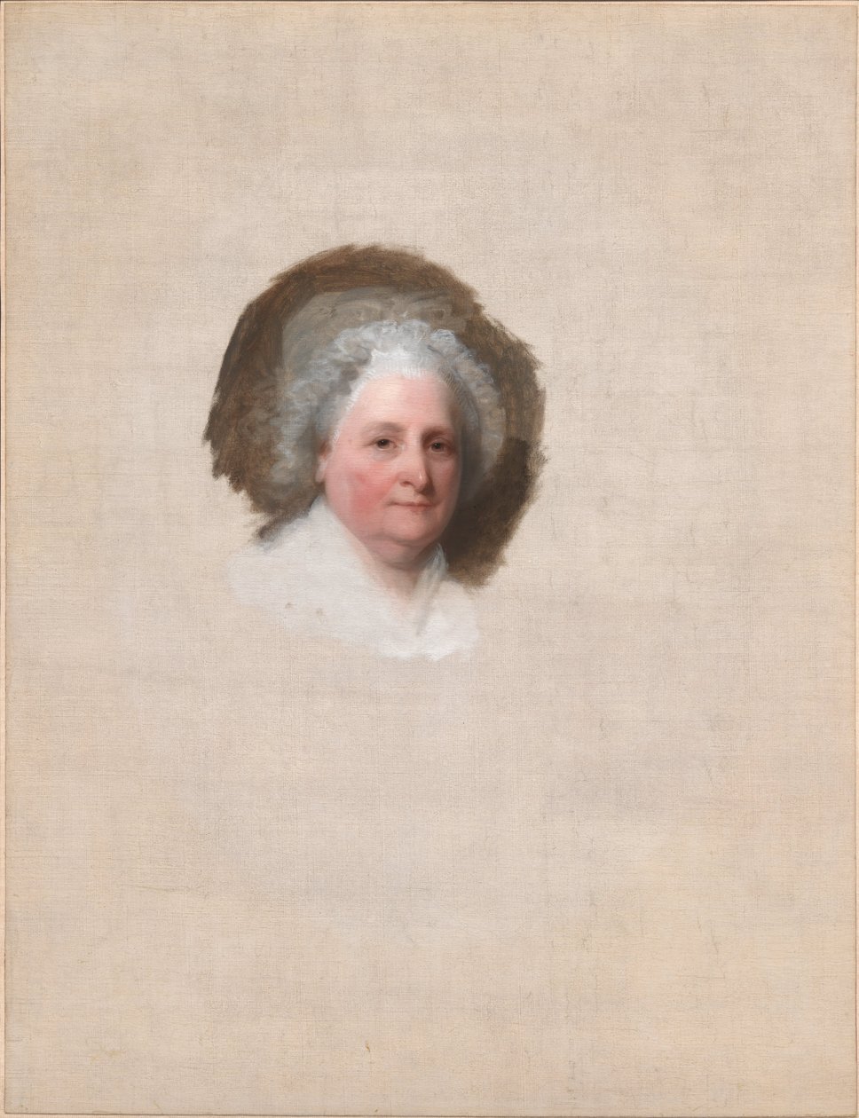 Martha Washington (Athenaeum Portresi) by Gilbert Stuart