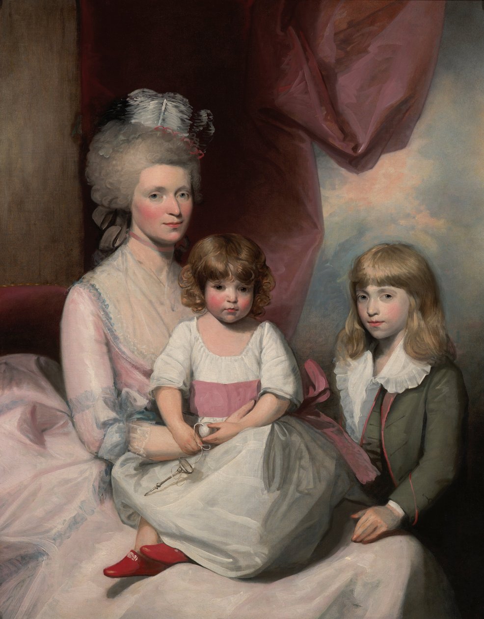 Bir Aile Portresi by Gilbert Stuart
