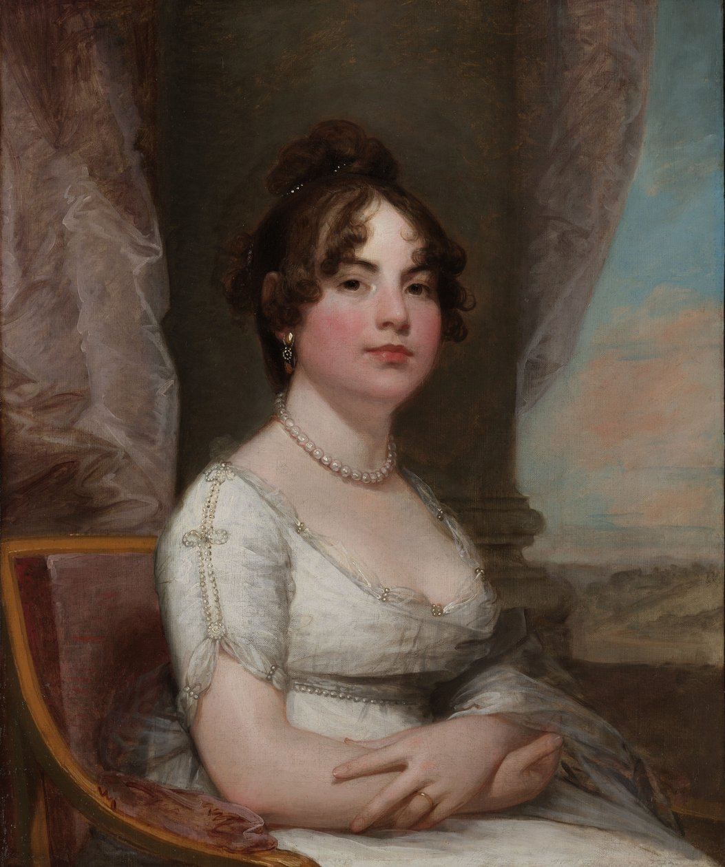 Elizabeth Beltzhoover Mason, c.1803-05 (tuval üzerine yağlı boya) by Gilbert Stuart