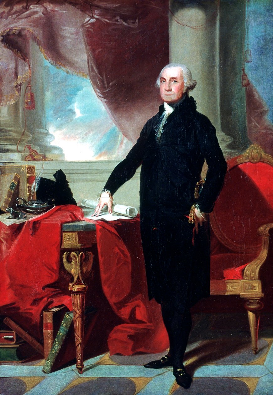 George Washington 1732-99, 1796 by Gilbert Stuart