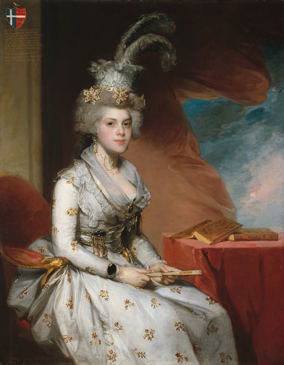 Matilda Stoughton de Jaudenes, 1794. by Gilbert Stuart