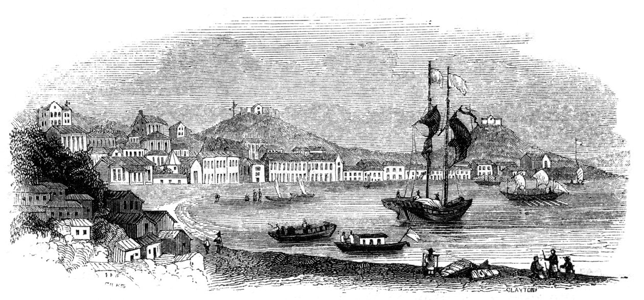 Makao manzarası, 1847 by Giles