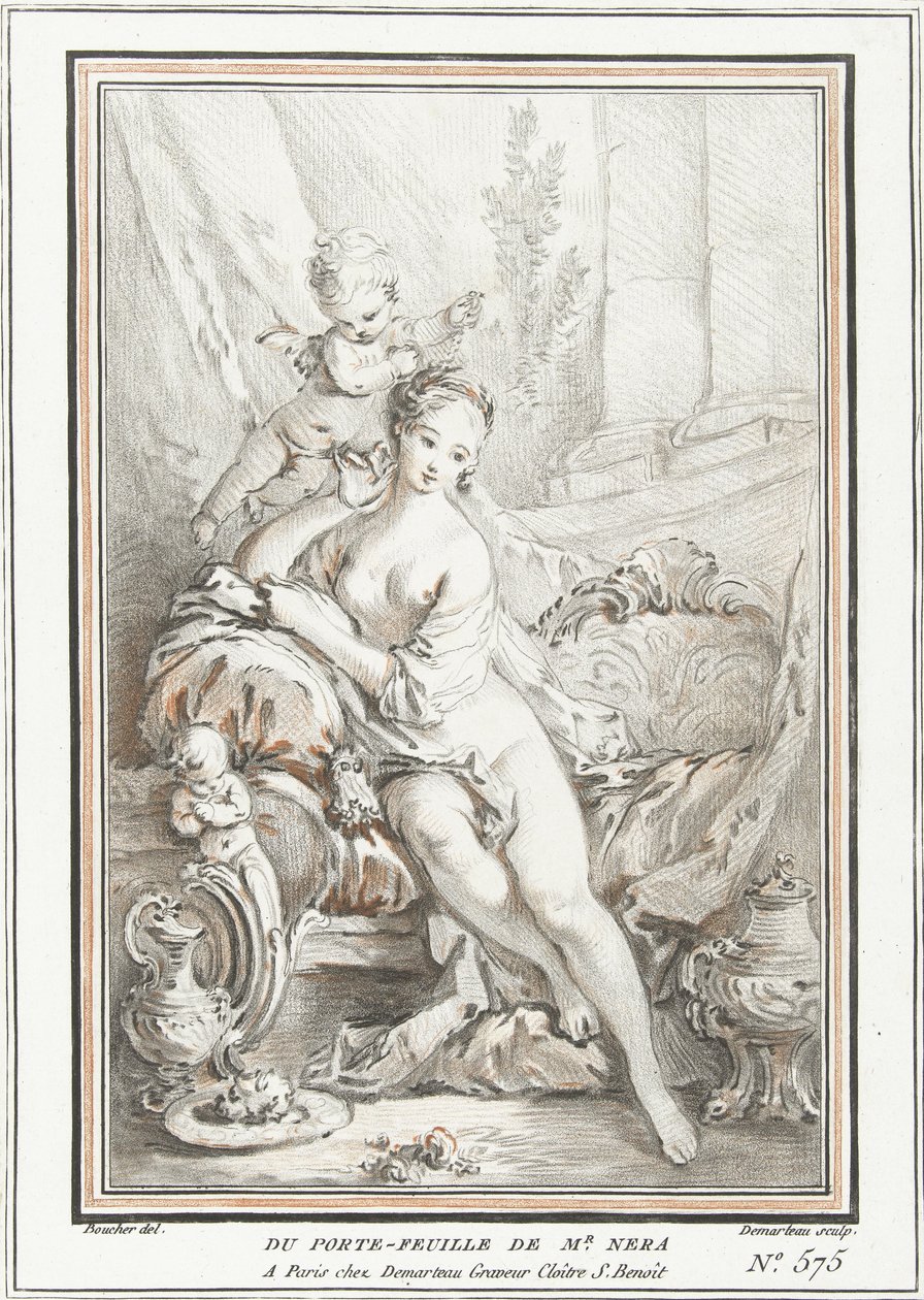 Venüs ve Amor by Gilles Demarteau