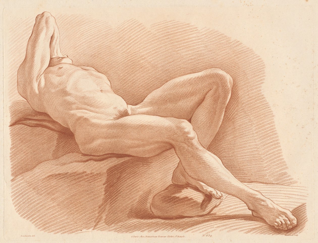 Akademi (639) by Gilles Antoine Demarteau after Edme Bouchardon