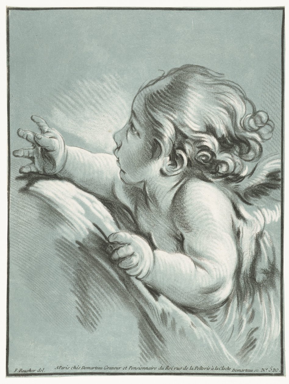 Putto Buste d'Amour by Gilles Demarteau