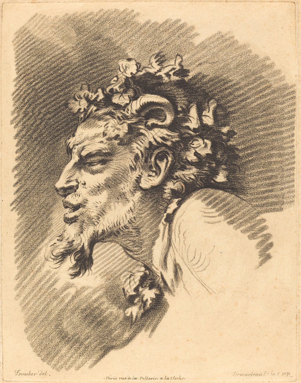 Bir Faun Başkanı by Gilles Demarteau, the Elder after François Boucher