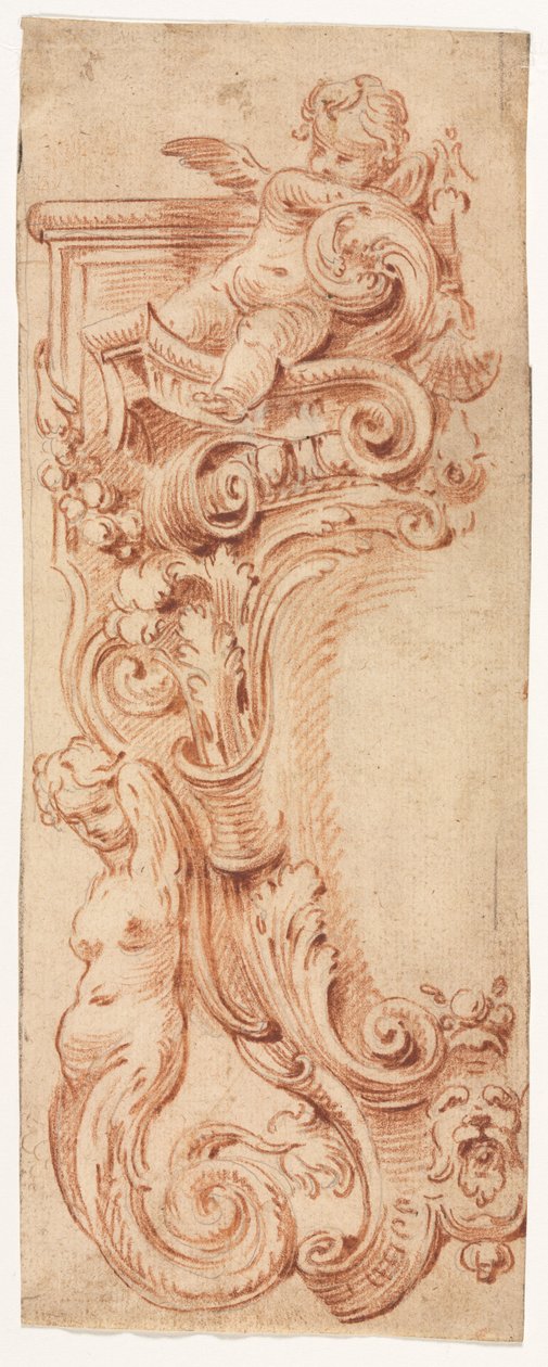 Bir Cartouche için tasarım, 1700