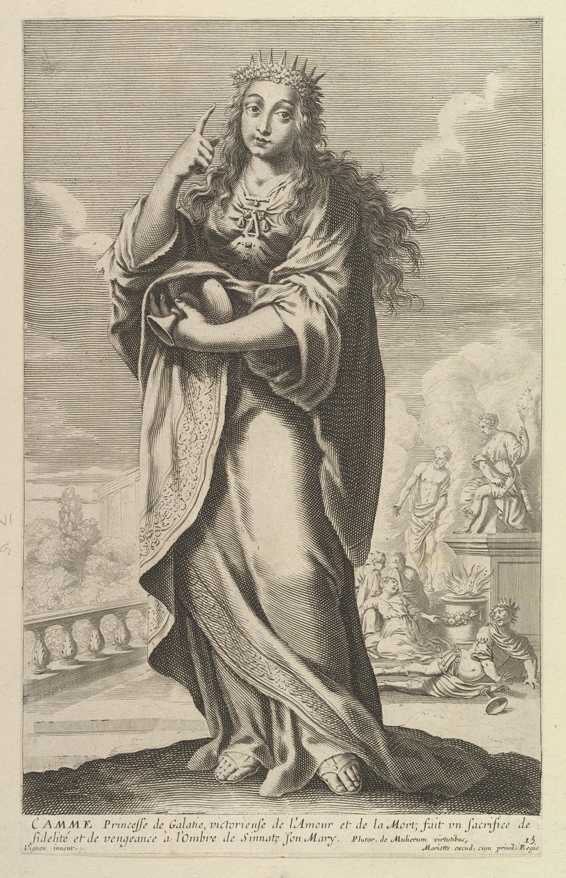 Camme, 1647. Yaratıcılar: Gilles Rousselet, Abraham Bosse. by Gilles Rousselet and Abraham Bosse