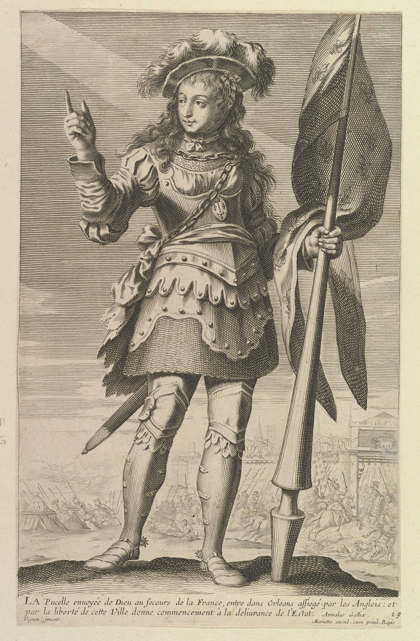 Orleans Hizmetçisi, 1647. Yaratıcılar: Gilles Rousselet, Abraham Bosse. by Gilles Rousselet and Abraham Bosse