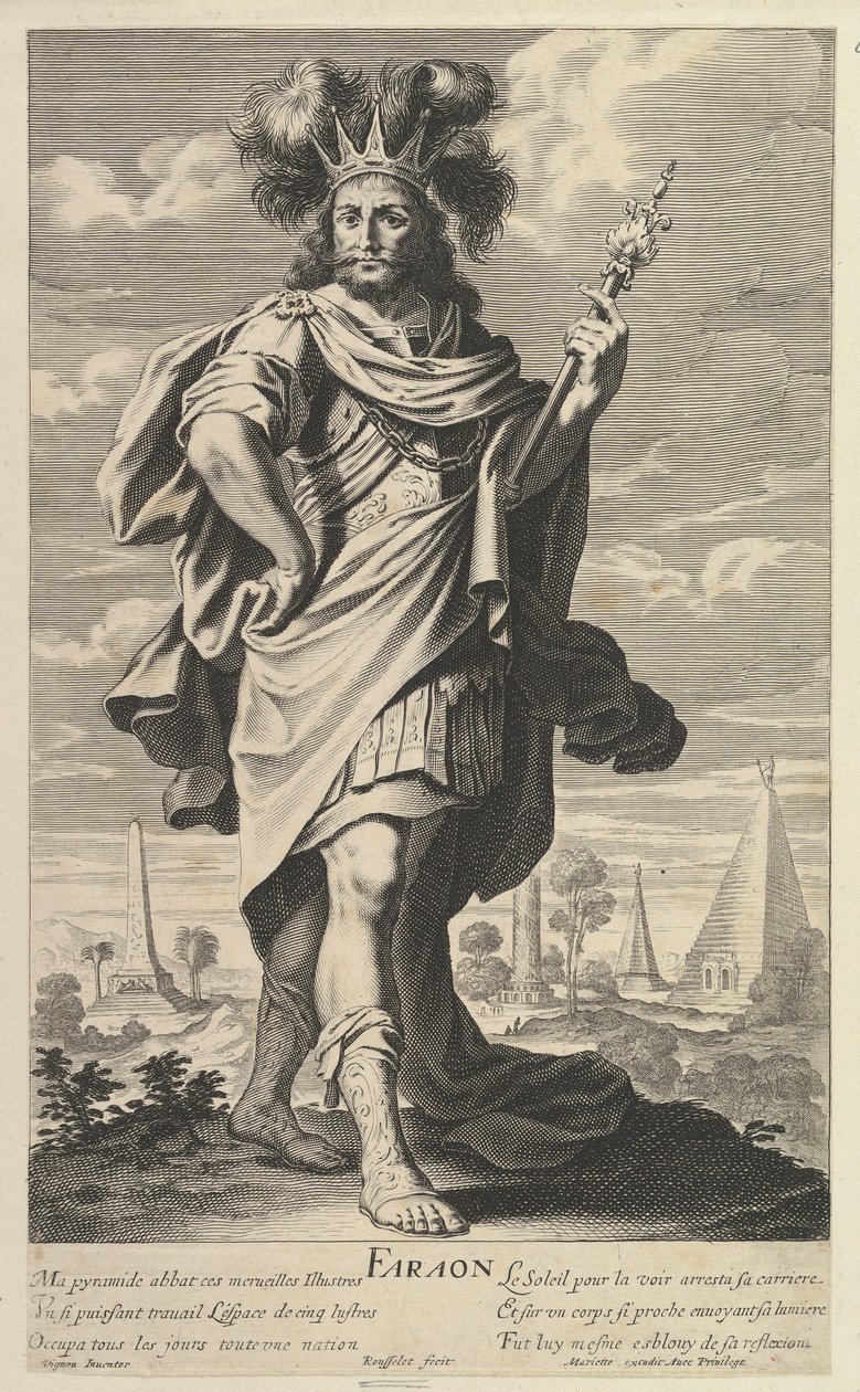 Firavun, yaklaşık 1639-40. Yaratıcılar: Gilles Rousselet, Abraham Bosse. by Gilles Rousselet and Abraham Bosse