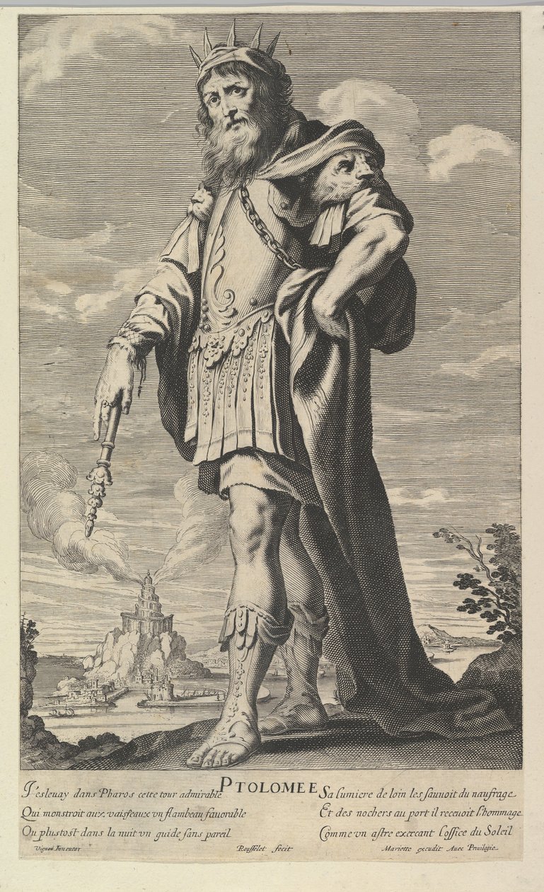 Ptolemaios, yaklaşık 1639-40. Yaratıcılar: Gilles Rousselet, Abraham Bosse. by Gilles Rousselet and Abraham Bosse