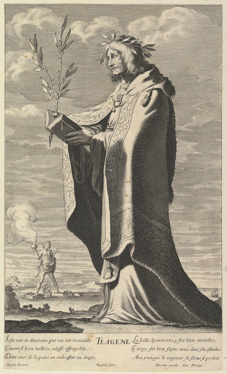 Theagenes, ca. 1639-40. Yaratıcılar: Gilles Rousselet, Abraham Bosse. by Gilles Rousselet and Abraham Bosse