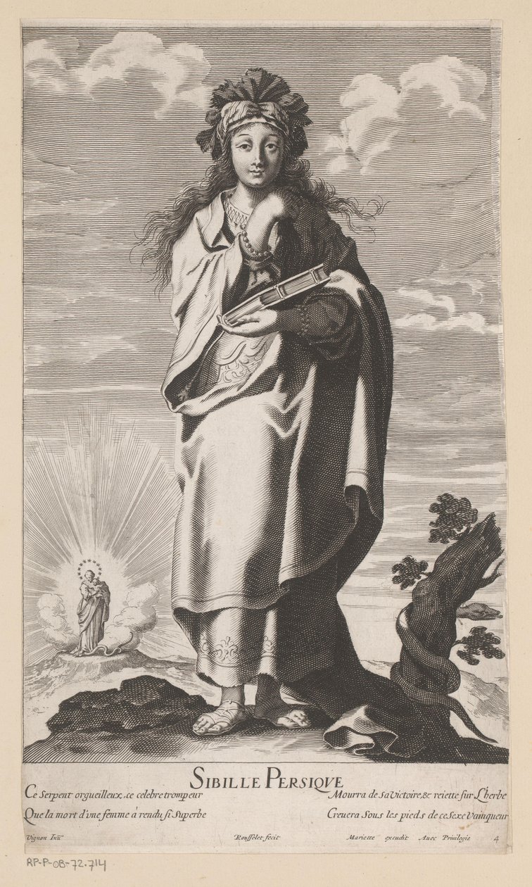 Farsça sibil, Mary ile arka planda çocuk Sibille Persique (nesne üzerindeki başlık) Sibyls (dizi adı) Les Sibylles (dizi adı) by Gilles Rousselet