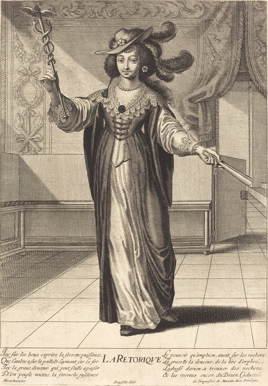 La Rhetorique (Retorik) by Gilles Rousselet after Grégoire Huret