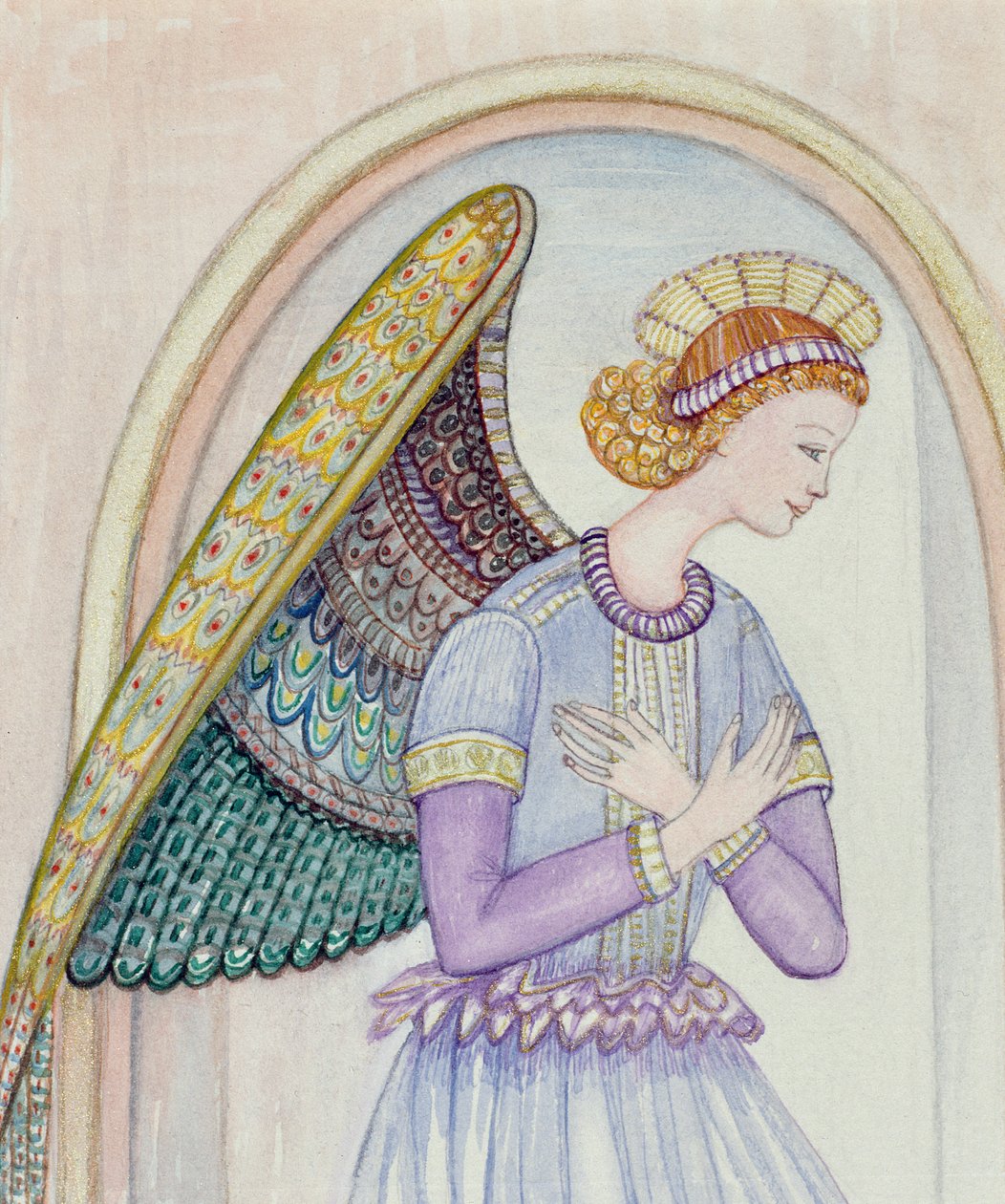Melek, 1995 (wc) by Gillian Lawson
