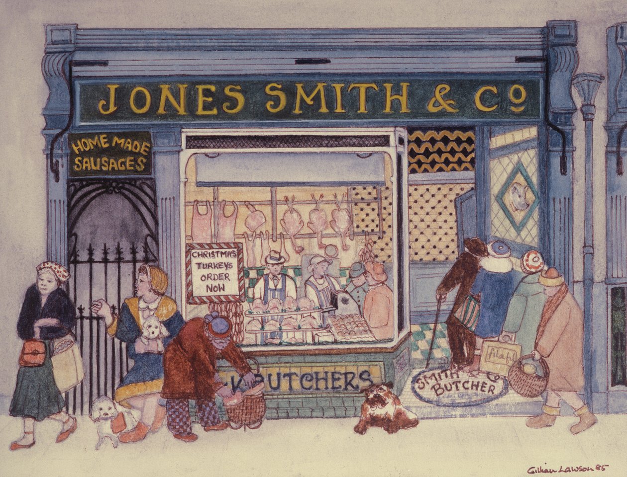 Jones Smith & Co., Kasap Dükkanı by Gillian Lawson