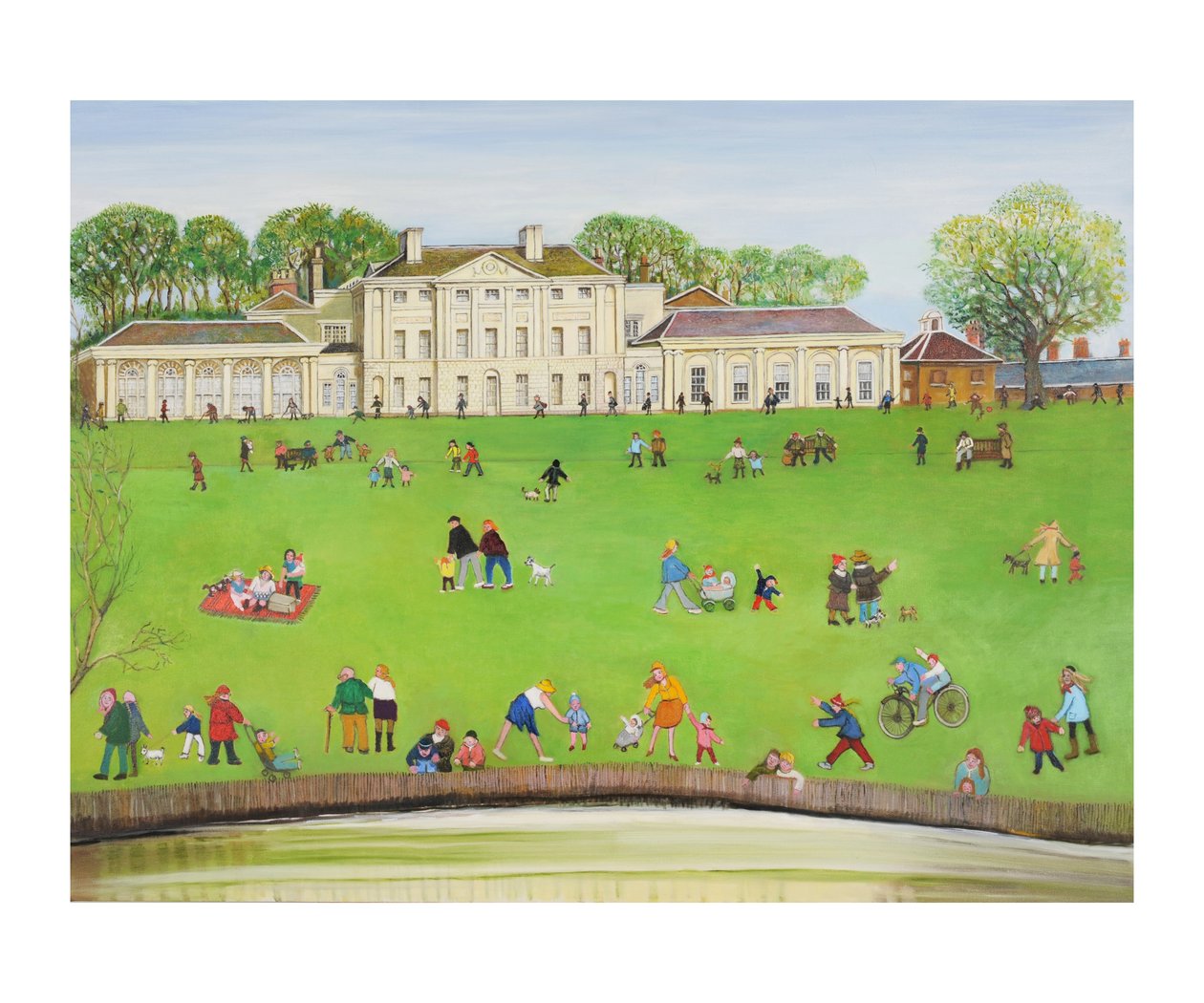 Kenwood, Hampstead, 2011 (tuval üzerine yağlı boya) by Gillian Lawson