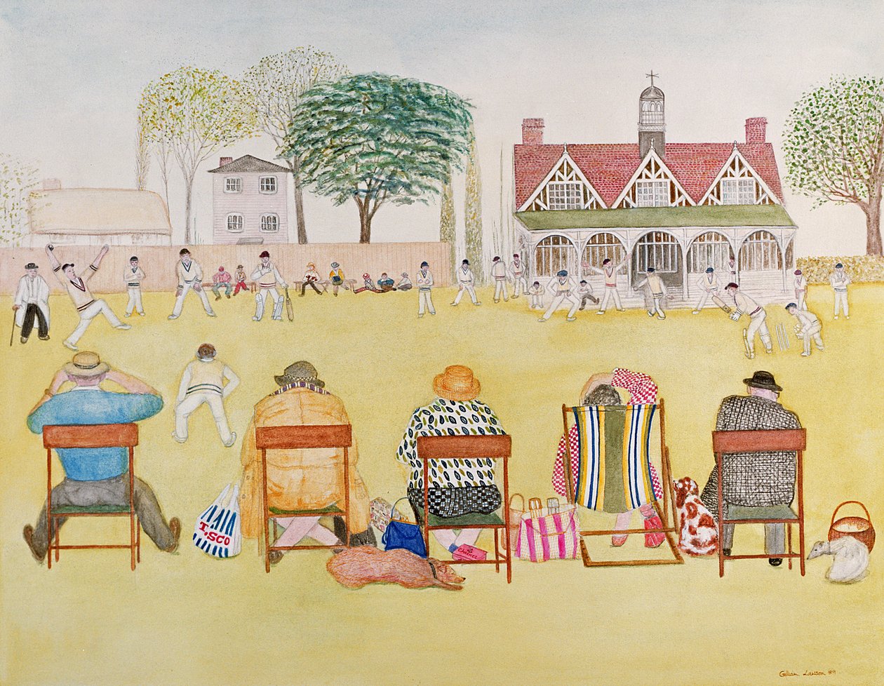 Kriket Maçı, 1989 by Gillian Lawson