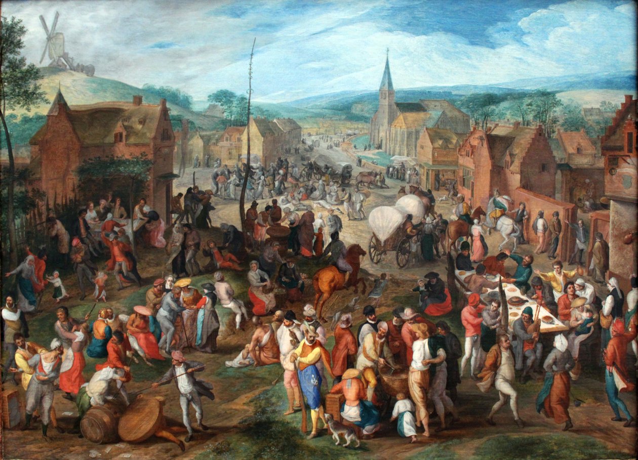 Köy panayırı by Gillis Mostaert