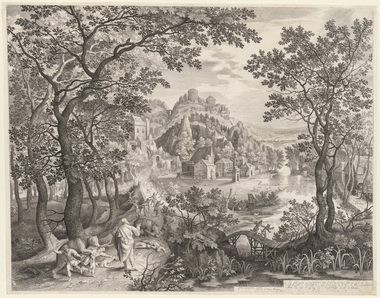 Elişa, Beytel'in Ayılar Tarafından Yitirilen Çocuklarına Lanet Ediyor by Gillis van Coninxloo