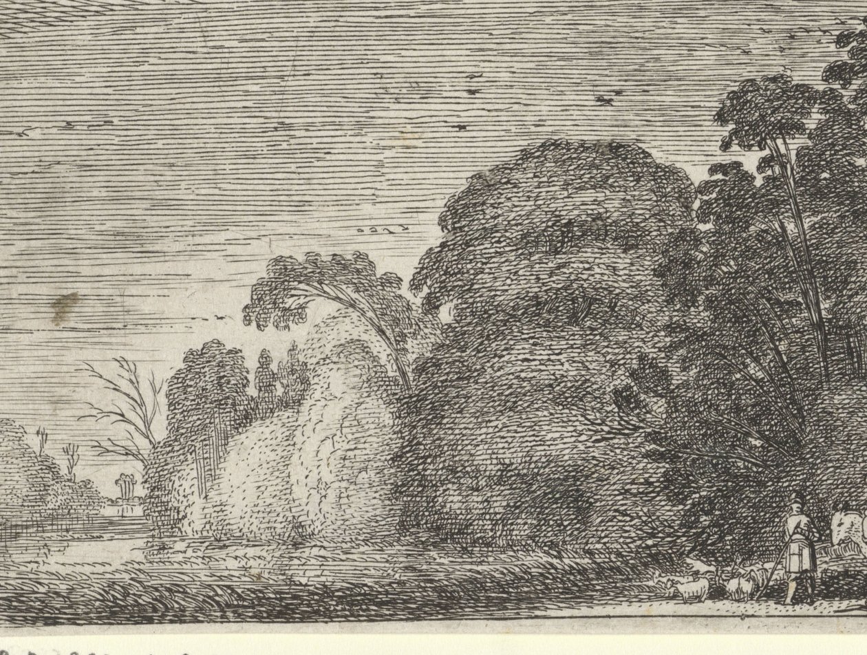 Orman kenarında çoban ve binici by Gillis van Scheyndel (I) (possibly)