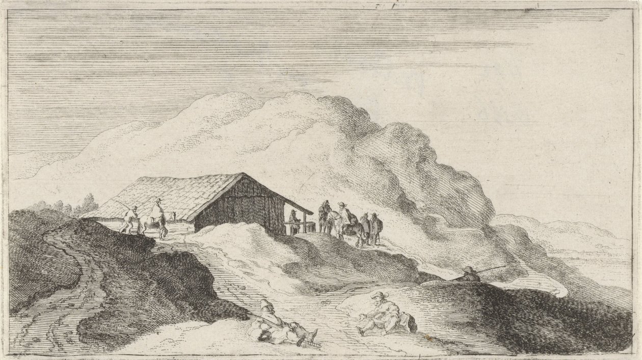 Kum tepelerinde ahır On iki manzara (dizi başlığı) by Gillis van Scheyndel (I)