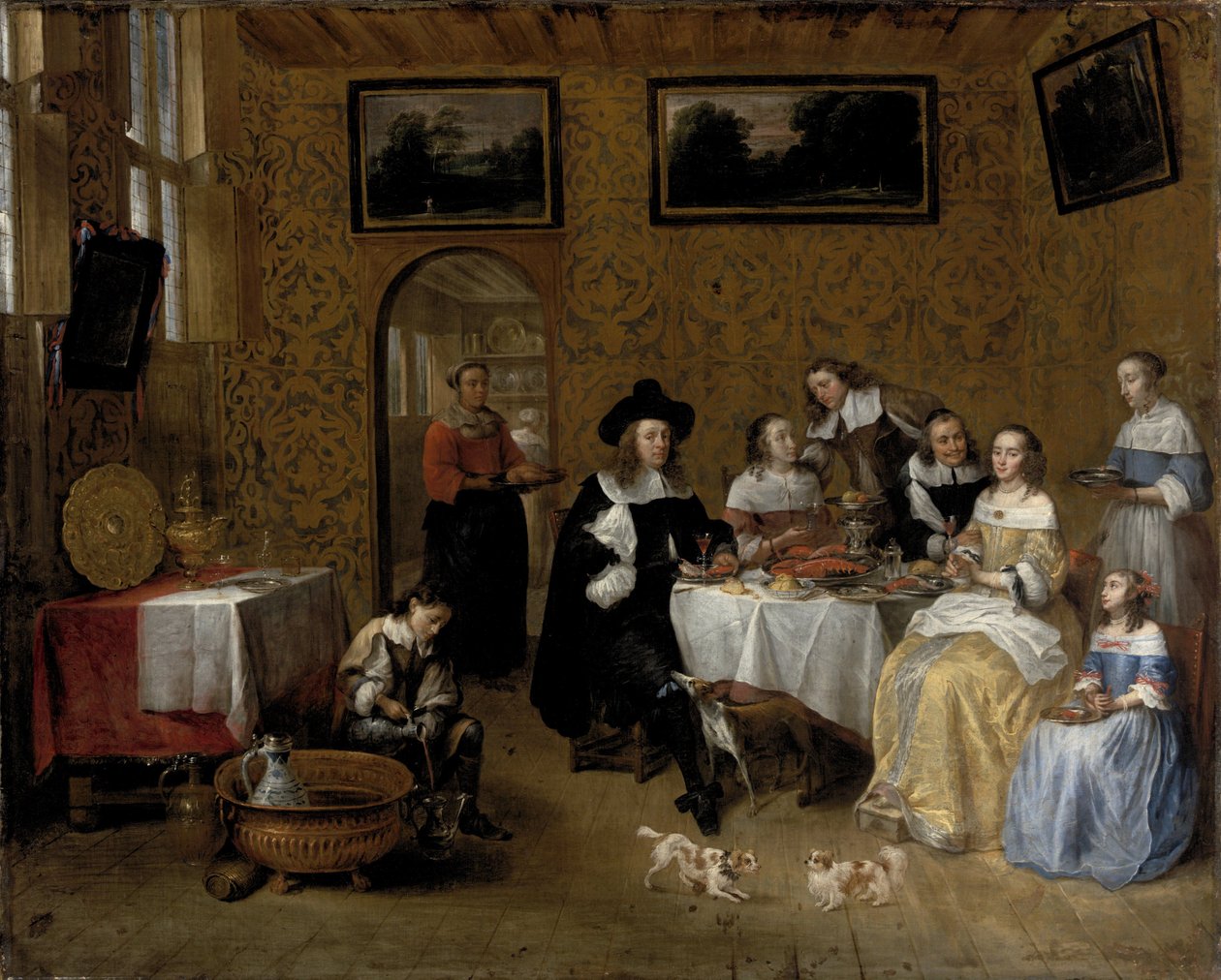 Bir Aile Portresi by Gillis van Tilborgh