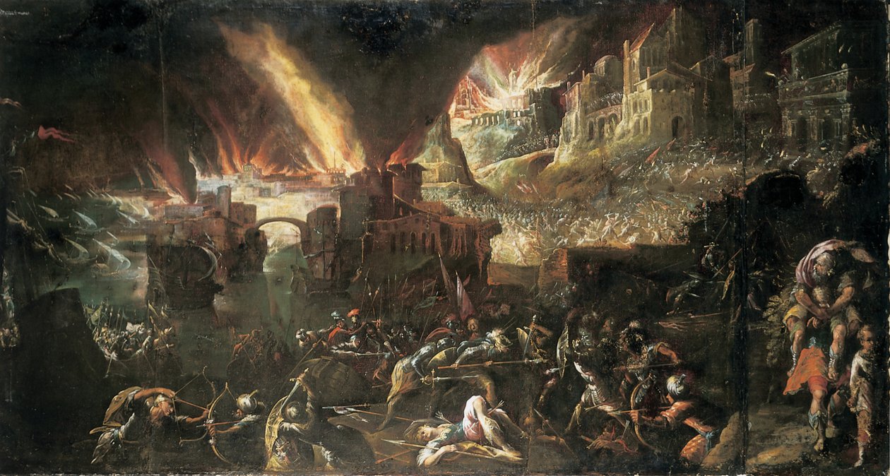 Aeneas Babasını Yanan Truva
