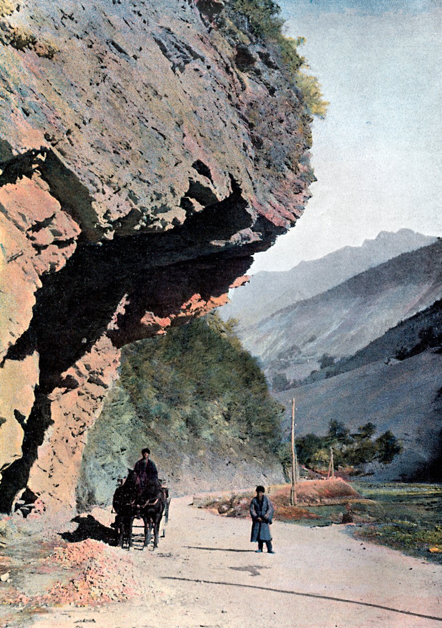 Annaour köyüne yakın kaya, c1890 by Gillot