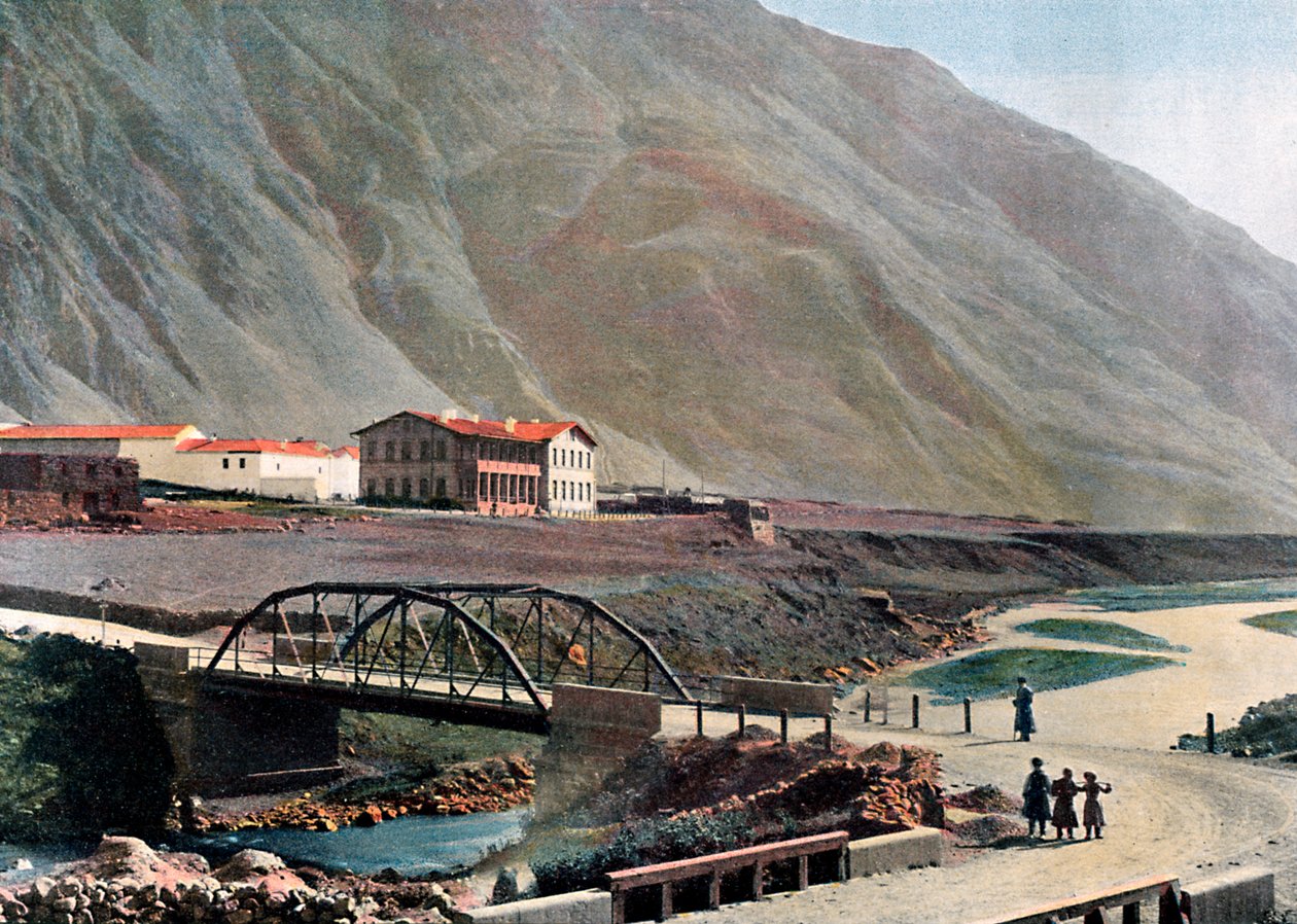 Gürcü Askeri Yolu üzerindeki Lars istasyonu, c1890. by Gillot