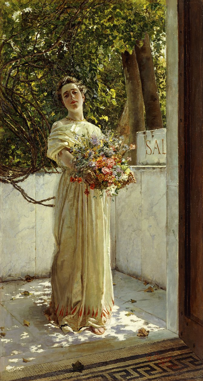 çiçek toplayıcı, by Gioacchino Pagliei