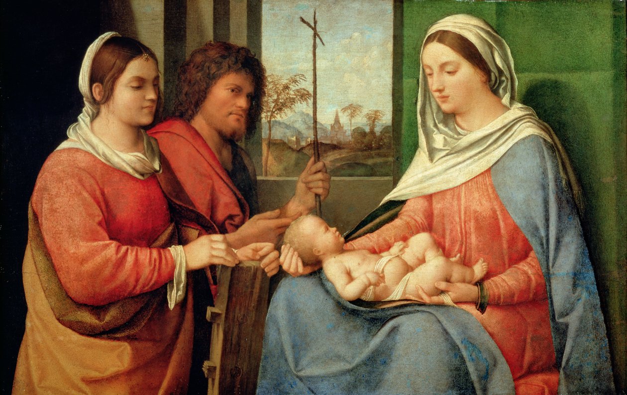 Azizler ile Madonna ve Çocuk by Giorgio Giorgione