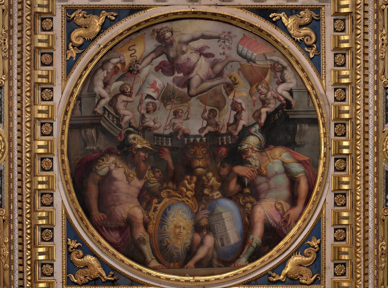 San Giovanni ve Santa Maria Novella Mahallelerinin Alegorileri by Giorgio Vasari