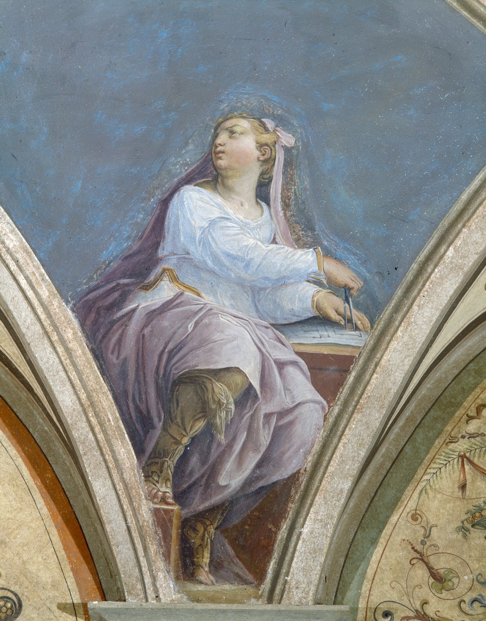 Mimari, Dört Sanat, Peduccio, Camera della Fama, 1542 by Giorgio Vasari
