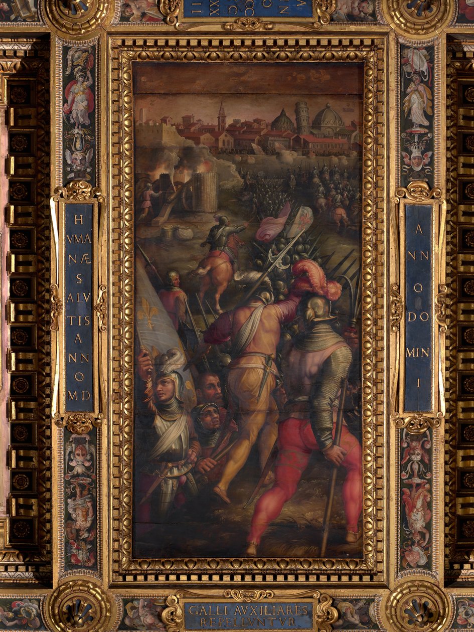Barbagianni Savaşı, yakındaki Pisa by Giorgio Vasari