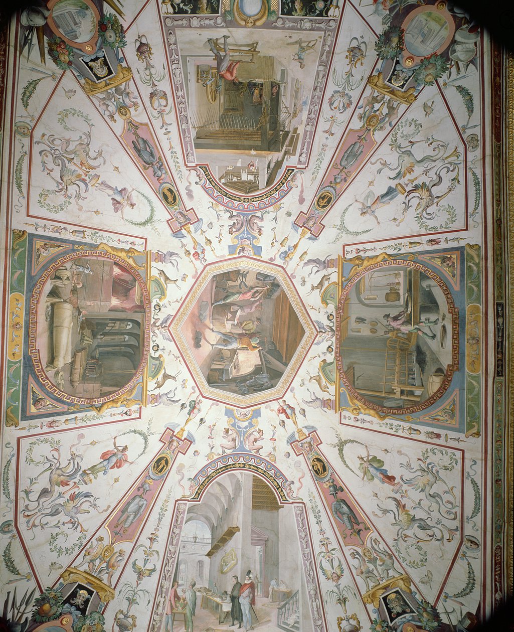 Vasari Koridorundan Tavan, 1560-80 by Giorgio Vasari