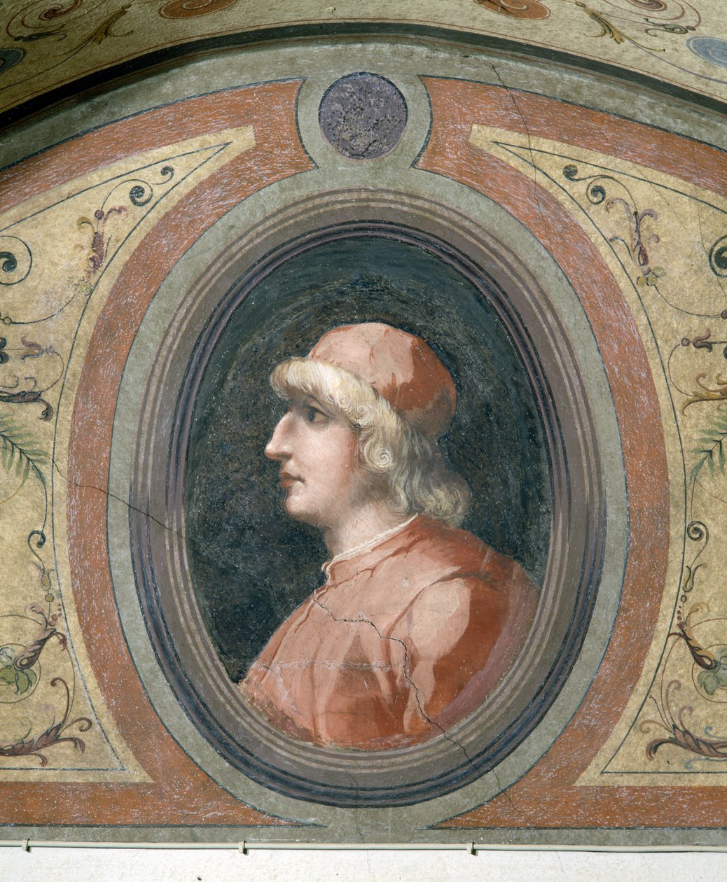 Bir adamın portresi, Şöhret Odası, 1548 by Giorgio Vasari