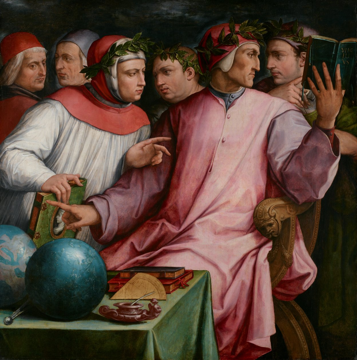 Altı Toskana Şairi, 1544 by Giorgio Vasari
