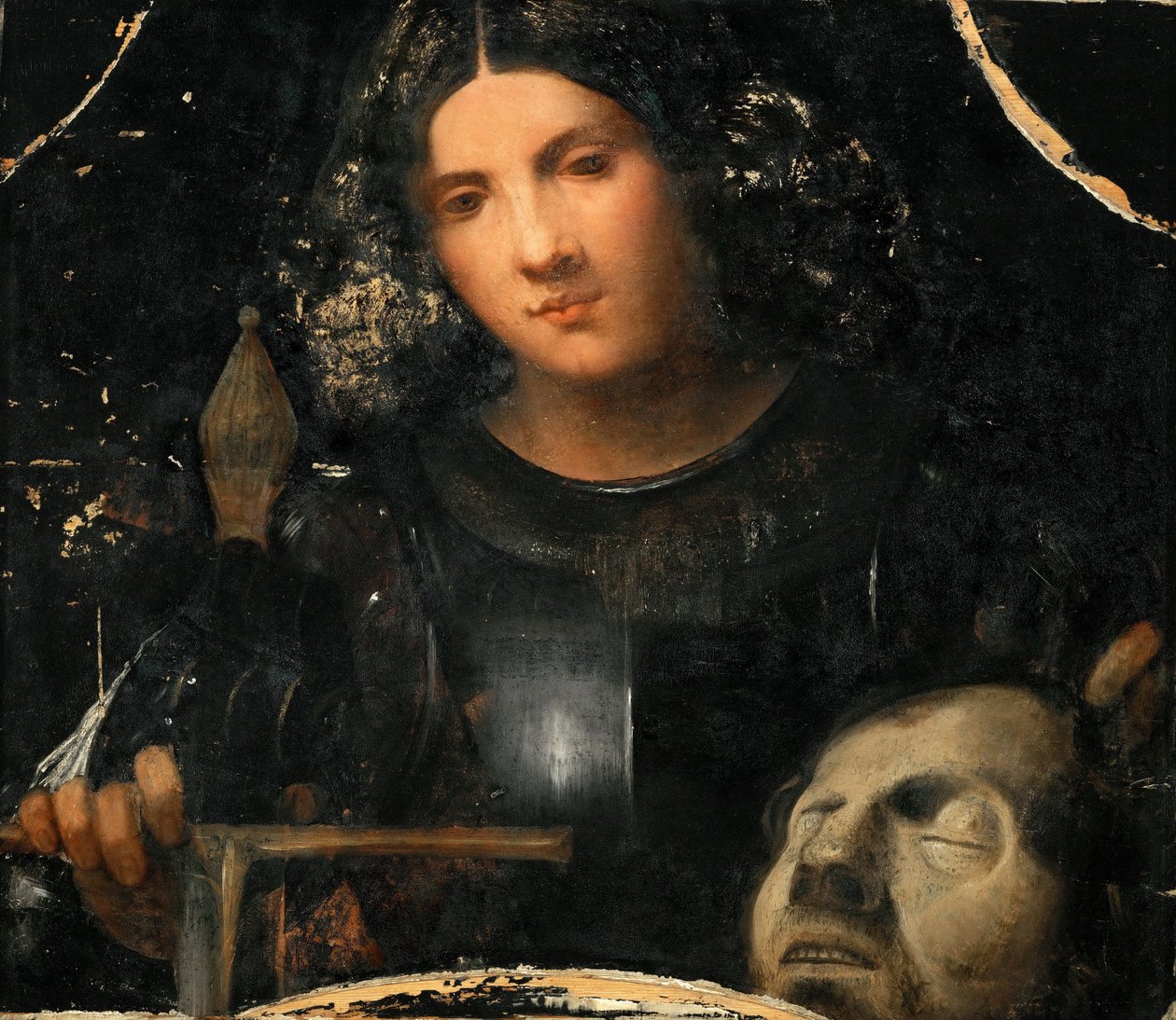 Rönesans : Goliath par Giorgione Başkanı ile David by Giorgio (workshop of) Giorgione