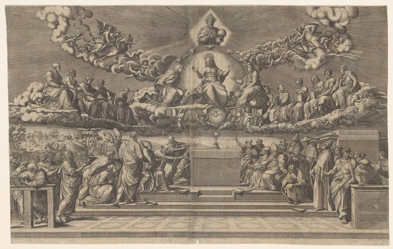 Kutsal Sacrament üzerinde anlaşmazlık by Giorgio Ghisi