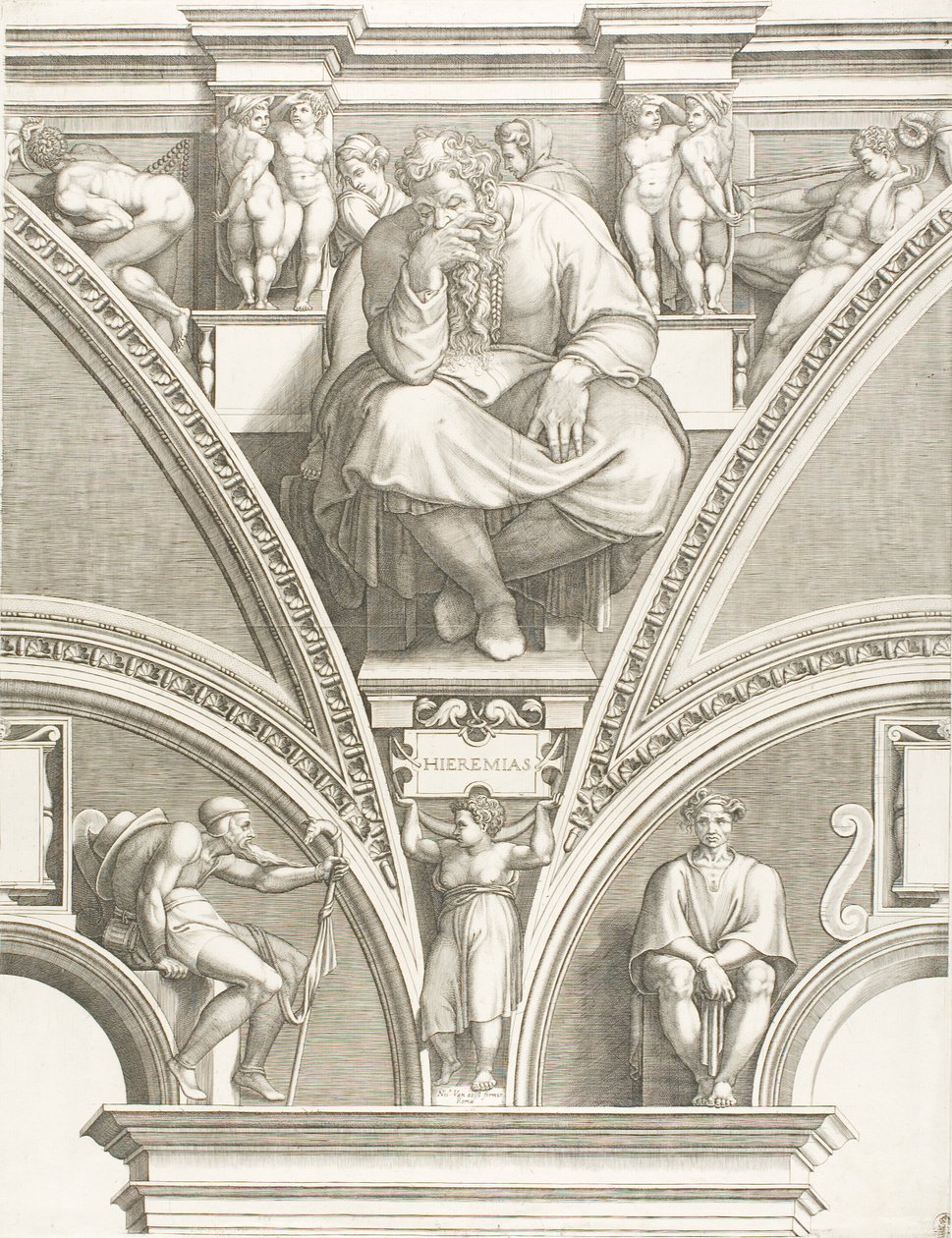 Peygamber Yeremya by Giorgio Ghisi